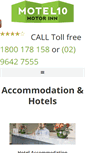 Mobile Screenshot of motel10.com.au